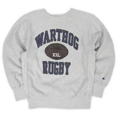 チャンピオン Champion 90s 90年代 両面カレッジプリント リバースウィーブ REVERSE WEAVE スウェット MADE IN USA アメリカ製 珍品 ヴィンテージ 古着 トレーナー  霜降りグレー XL【中古】