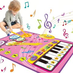 女の子 玩具 6種類楽器音 5曲デモ 男の子 折り畳み 滑り止め クリスマス 防水 ミュージックマット 誕生日 楽器 ピアノ プレゼント 子供 ドラムセット クリスマス おもちゃ ピアノマット