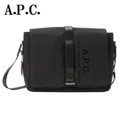 極美品✨A.P.C アーペーセー ショルダーバッグ サコッシュ カーキ ロゴ平置き実寸