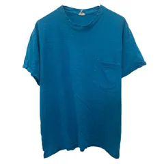 GAP SPORT 半袖 無地Tシャツ M ブルー ギャップスポーツ プルオーバー アメリカ製 胸ポケット カットソー 古着卸 アメリカ仕入 a706-5900