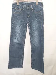 ◇ Θ Domingo ドミンゴ ストレート デニム パンツ ジーンズ サイズS ブルー系 レディース E  【1411070009036】