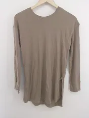 ◇ COCO DEAL ココ ディール 前後2way スナップボタン 長袖 カットソー プルオーバー サイズ2 モカ ブラウン レディース P  【中古】 【1211030004060】