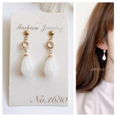 金具変更無料♡ ハンドメイドピアス　No.1630 maccoshop