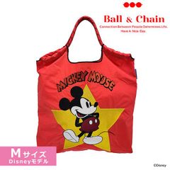 ボールアンドチェーン Ball&Chain / Disneyモデル Mサイズ レッド(RED)  ショッピングバッグ エコ トート 324002