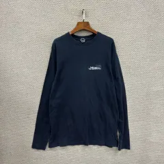 THE NORTH FACE(ザノースフェイス) 登山 黒 バックプリント 長袖Tシャツ 90 D11080