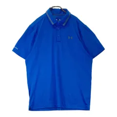 サイズ：XL UNDER ARMOUR アンダーアーマー  半袖ポロシャツ  ブルー系 [240101435193] ゴルフウェア メンズ ストスト