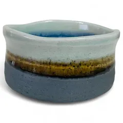 抹茶碗 10.7×H6.3cm 青磁腰鉄釉抹茶碗 茶道 茶道具 抹茶茶碗 陶器 美濃焼 日本製