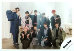 【中古】生写真(ジャニーズ) Snow Man/集合(9人)/横型・全身/シングル「タペストリー / W」MV＆ジャケ写オフショット/公式生写真