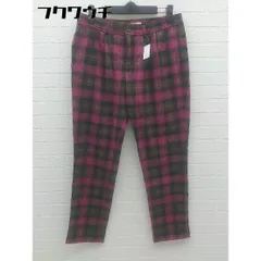 ◇ BEAMS HEART ビームス ハート チェック パンツ サイズ1 ブラウン ピンク系 メンズ 【1002802127601】