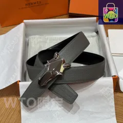 【今日WTO】Herm?s エルメス Yachting バックル ダブルフェイスベルト-XK51