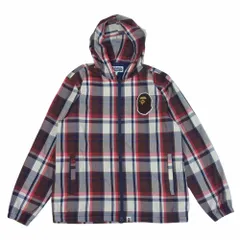 アベイシングエイプ ジャケット ロゴワッペン チェック フーデッド【中古】のサムネイル