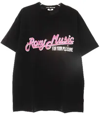 ジュンヤワタナベ JUNYA WATANABE 23SS ROXY MUSIC OVERSIZED T-SHIRT BLACK Mサイズ ロキシー ミュージック オーバーサイズ Tシャツ ブラック バンド ロゴ【ブランド古着ベクトル】【中古】●■240924