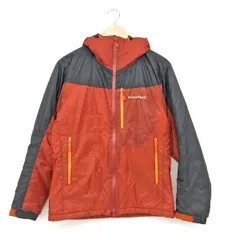 【希少サイズ L】モンベル フラットアイアンパーカー　赤　Wジップ 中古・古着通販】mont-bell (モンベル) フラットアイアンパーカ
