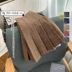 プリーツスカート スクール 制服 スカート チェック柄 ミニスカート 膝上 ショート丈 JK高生 女子 ミニ丈 高校生 インナーパンツ付き セーラー服 vii4w294881