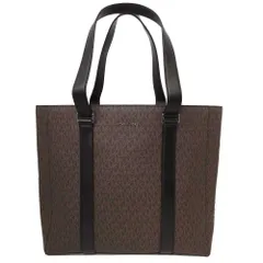 マイケルコース トートバッグ Michael Kors クーパー MKシグネチャー EW 大きめ A4ファイル収納可 37F1LCOT3B BRN/BLK メンズ