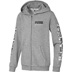 【新品】【ジュニアサイズ】【130cmのみ】puma（プーマ）ALPHA フーデッドジャケット ジュニア キッズ ミディアムグレー 582931-03-130
