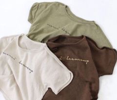 ＊韓国子供服 ＊ ビッグシルエット　ロゴT カットソー　半袖　tシャツ　90