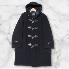 美品　J.PRESS メンズウールダッフルコート L ベージュ 裏地総チェック柄 セール】 【JAPAN TWEED with REAL SHETLAND】ガンクラブ