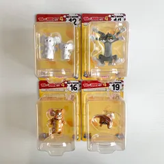 【最終セール】トムとジェリー Happyくじ A賞フィギュア 4種セット No.12 雪だるまになったジェリーとタフィー No.14 化け猫になったトムとジョージ No.16 お菓子を丸呑みしたジェリー No.19 ぺちゃんこになったジェリー トム&ジェリー