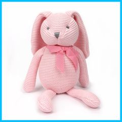 【人気商品】おもちゃ 赤ちゃん うさぎ オーガニックコットン ぬいぐるみ 100% 18cm FLUFFYFUN (ピンク)