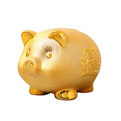 【子宝】【金運】木製 豚の置物 2体セット duralex_h41-1