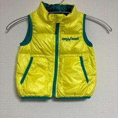 【美品】easyfreak ダウンベスト 90サイズ　ベビーアウター　　キッズ　リバーシブル　イージーフリーク