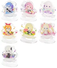 【中古】アクリルスタンド・アクリルパネル 全7種セット ティーカップアクリルスタンド きゅんキャラいらすとれーしょんず 「一番くじ Re：ゼロから始める異世界生活～まどろみのティーパーティー～」 F賞