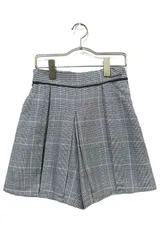 【未使用】【新古品】pom ponette ポンポネット キッズ 子供服 ショートパンツ グレンチェック  グレー系 女の子 M(150)＿S28＿セルモアから出品＿s-0724-r28