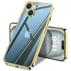 iPhone11 Pro Max ケース シンプル クリア メッキケース カバーケース シリコンケース ソフトケース 薄型 TPU ローズゴールド