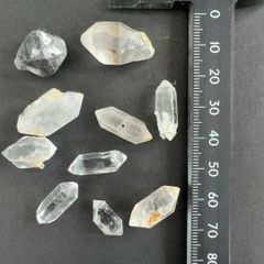 【E30683】まとめ売り チベットの水晶 両錐 石墨 天然石 鉱物 パワーストーン チベット産 水晶 原石