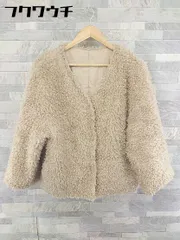 ■ who's who Chico フーズフーチコ リバーシブル 長袖 ジャケット ベージュ レディース 【中古】 【1103150004016】