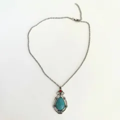 ターコイズ ナバホ族 ジュエリー インディアン ネックレス 男女兼用 メンズ レディース ペンダント