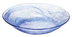 【人気商品】P-43312-F/B-JAN 食洗機対応 日本製 麺皿 流蒼 約φ22.8×4.5cm ブルー 中皿 東洋佐々木ガラス