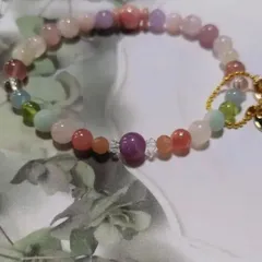 b12♡CandyBOX♡　ブレスレット♡ルビー　インカローズ　サンストーン　クンツァイト　アクアマリン　ベリドット　ストロベリークォーツ　ディープローズクォーツ　ラベンダーアメジスト　水晶　ムーンストーン