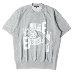 COMME des GARCONS コムデギャルソン スウェット 再構築 カレッジ プリント クルーネック 半袖スウェット HOMME 19AW ヘザーグレー S トップス カットソー 半袖 ブランドのサムネイル