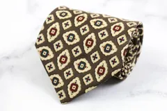 マリオヴァレンティノ ブランド ネクタイ 総柄 シルク イタリア製 PO  メンズ ブラウン MARIO VALENTINO 【中古】