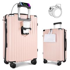新品 BLUESEA スーツケース キャリーケース ローズゴールド Mサイズ