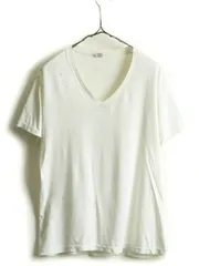 80s 90s USA製 ■ JOCKEY Vネック 無地 半袖 Tシャツ ( 