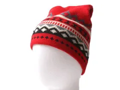 【お得なクーポン配布中!】 80s Herman's ノルディック ウール ニット キャップ メンズ レディース フリーサイズ 80年代 ヴィンテージ 帽子 ワッチ ビーニー ニット帽