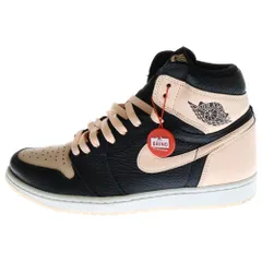 NIKE (ナイキ) AIR JORDAN 1 RETRO HIGH CRIMSON TINT エアジョーダン1 レトロ ハイカットスニーカー クリムゾンティント ブラック/ピンク US10/28cm 555088-081