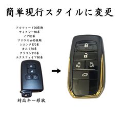スマートキーケース トヨタ cタイプ toyota キーケース キーカバー 車 アルファード30 ヴェルファイア30 ヴォクシー80 ノア80 シエンタ170 エクスファイア80