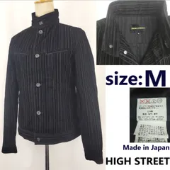 日本製★HIGH STREET/ハイストリート/トルネードマート★コーデュロイブルゾン【メンズS/黒/black/ストライプ柄】アウター/Jacket/Jumper◆BJ002-hのサムネイル