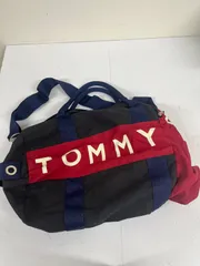 TOMMY HILFIGER トミーヒルフィガー☆ボストンバッグ☆ブラックネイビーレッド #70613mtML1