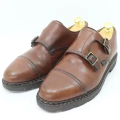 ITI62F663Q48 Paraboot パラブーツ ウィリアム ダブルモンクビジネスシューズ モンクストラップ レザー ブラウン 12994 メンズ サイズ 6 1/2