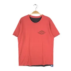 80s ナイキ マイケルジョーダン USA製 ヴィンテージTシャツ 紺タグ ウイングロゴ リバーシブルTシャツ 赤黒 NIKE メンズL 古着 BE0029