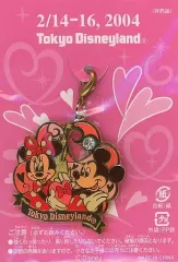 【中古】雑貨 ミッキー＆ミニー(ピンク) ファスナートップ 「バレンタインデー2004」 東京ディズニーランド限定 来場者配布品