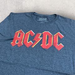 US古着 AC/DC エーシー ディーシー バンド Tシャツ L ダークグレー