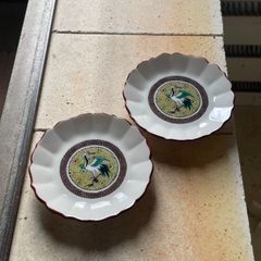 ♢九谷焼美山窯 金彩色絵十錦手三足豆香炉 未使用の美品 香道具