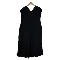 Lugnoncure ルノンキュール Vネック フレンチスリーブワンピース sizeフリー/ブラック