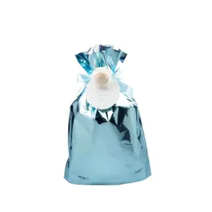 【在庫セール】ソラフラワー付き キラキラ 袋 光沢 ギフトラッピング 袋 誕生日 結婚式 プレゼント 引越し祝い 送別会 ラッピング プレゼント用25×37(25)×8cm(クリスタル)